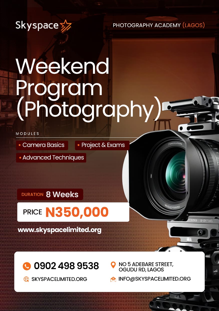 podcast and photo studio in Lagos