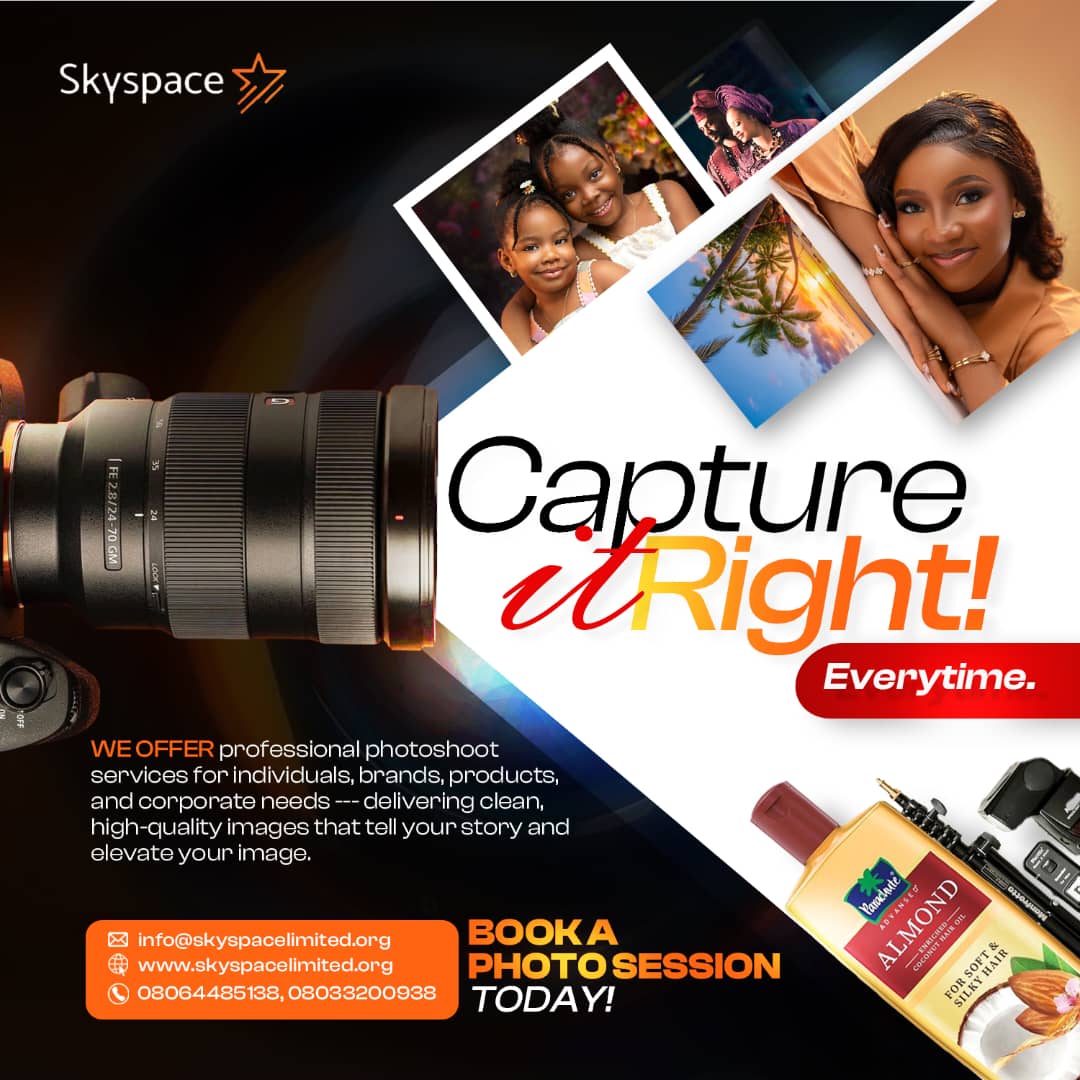 podcast and photo studio in Lagos
